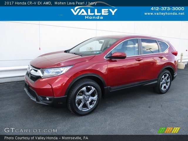 2017 Honda CR-V EX AWD in Molten Lava Pearl