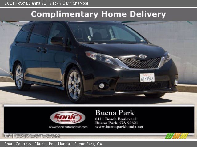2011 Toyota Sienna SE in Black