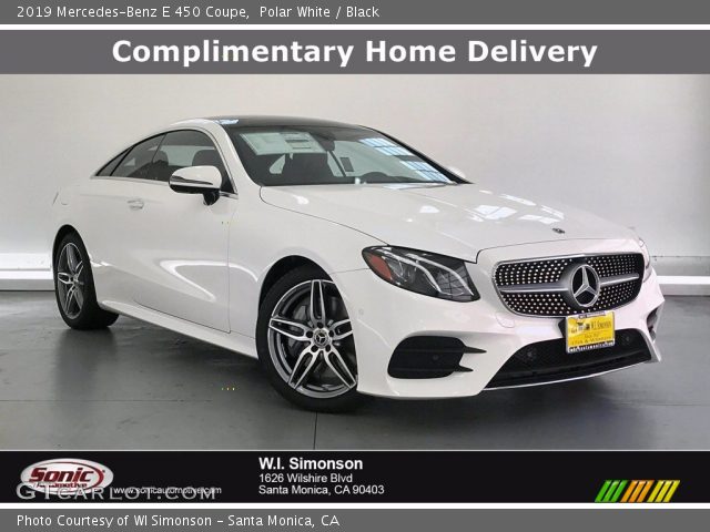 2019 Mercedes-Benz E 450 Coupe in Polar White