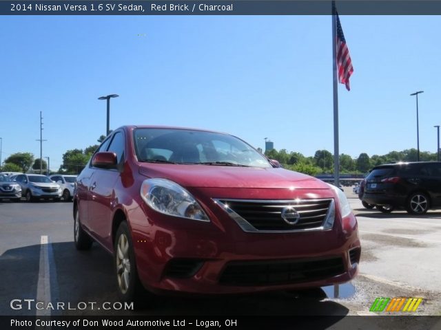 2014 Nissan Versa 1.6 SV Sedan in Red Brick