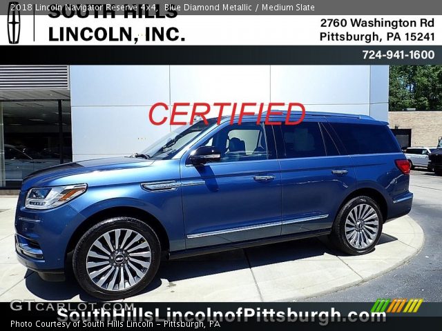 2018 Lincoln Navigator Reserve 4x4 in Blue Diamond Metallic