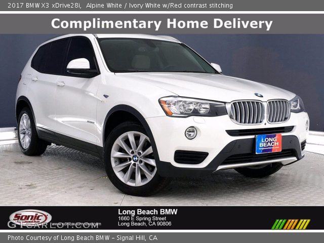 2017 BMW X3 xDrive28i in Alpine White