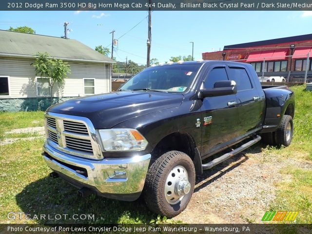 2012 Dodge Ram 3500 HD Big Horn Mega Cab 4x4 Dually in Brilliant Black Crystal Pearl