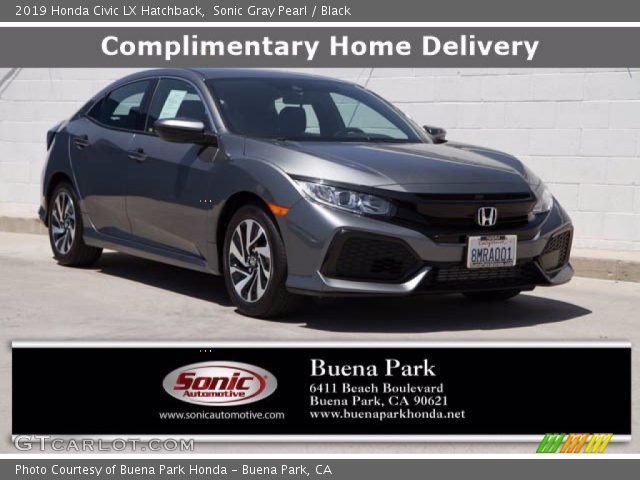 2019 Honda Civic LX Hatchback in Sonic Gray Pearl