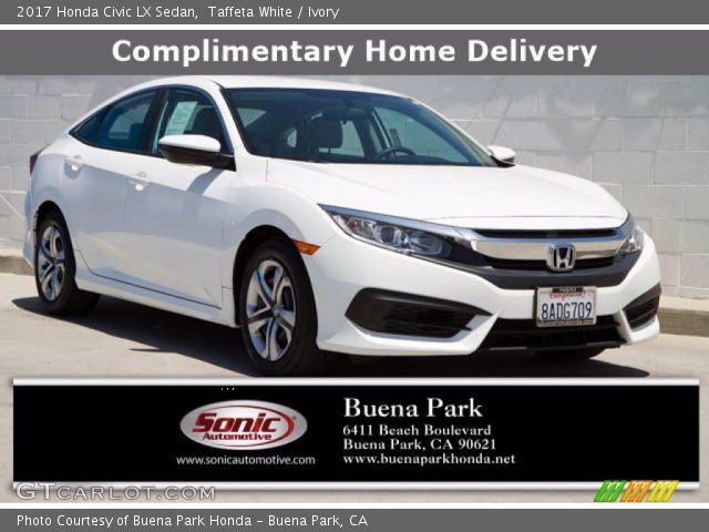 2017 Honda Civic LX Sedan in Taffeta White