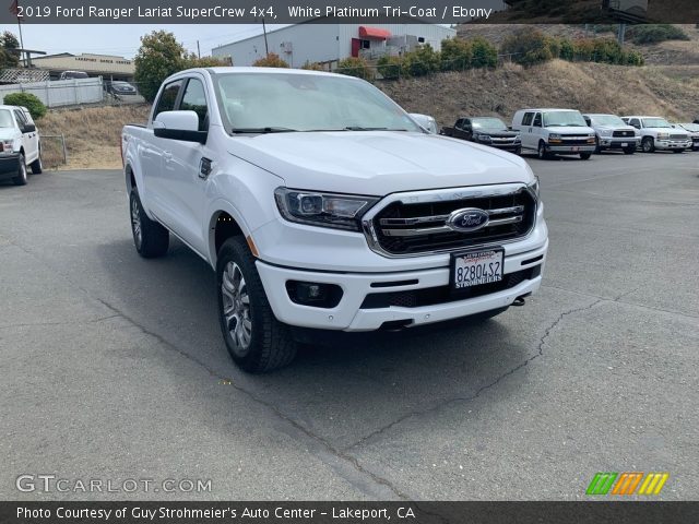 2019 Ford Ranger Lariat SuperCrew 4x4 in White Platinum Tri-Coat