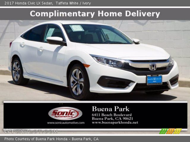 2017 Honda Civic LX Sedan in Taffeta White