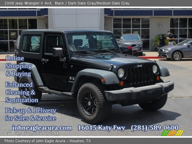 2008 Jeep Wrangler X 4x4 in Black