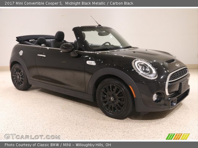 2017 Mini Convertible Cooper S in Midnight Black Metallic