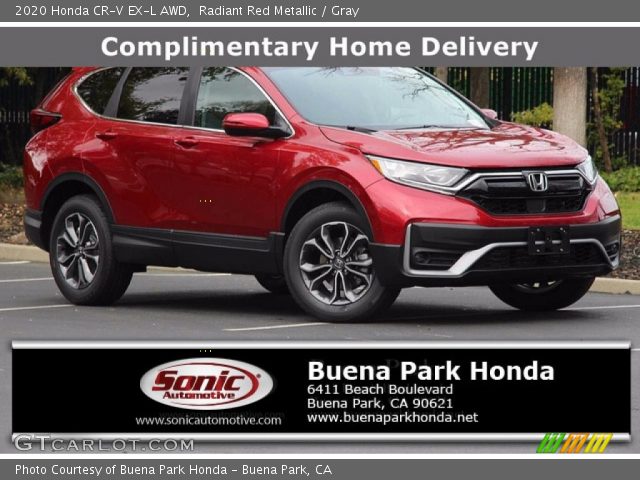 2020 Honda CR-V EX-L AWD in Radiant Red Metallic