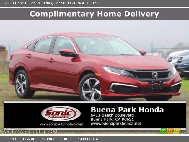 2020 Honda Civic LX Sedan in Molten Lava Pearl