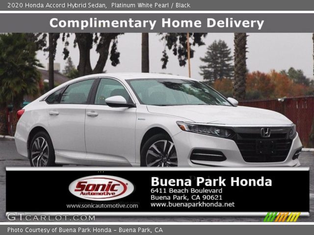 2020 Honda Accord Hybrid Sedan in Platinum White Pearl