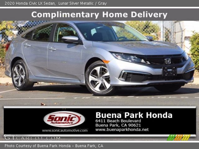 2020 Honda Civic LX Sedan in Lunar Silver Metallic