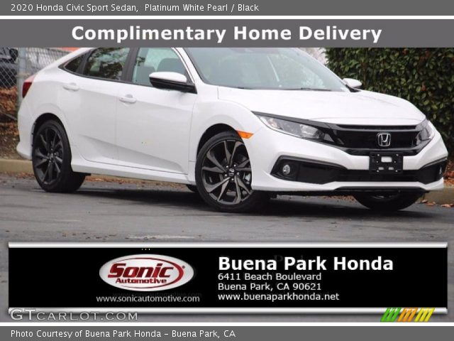 2020 Honda Civic Sport Sedan in Platinum White Pearl