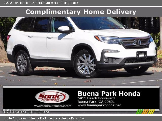 2020 Honda Pilot EX in Platinum White Pearl