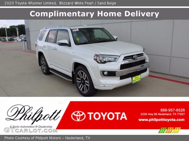 2020 Toyota 4Runner Limited in Blizzard White Pearl