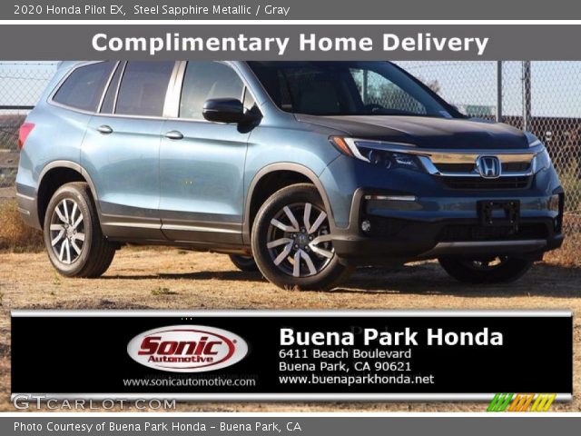 2020 Honda Pilot EX in Steel Sapphire Metallic