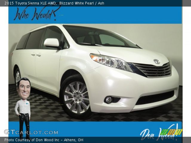 2015 Toyota Sienna XLE AWD in Blizzard White Pearl