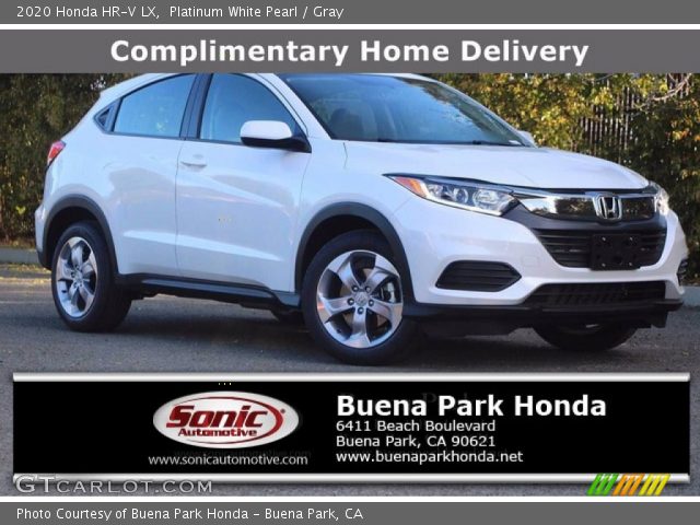 2020 Honda HR-V LX in Platinum White Pearl