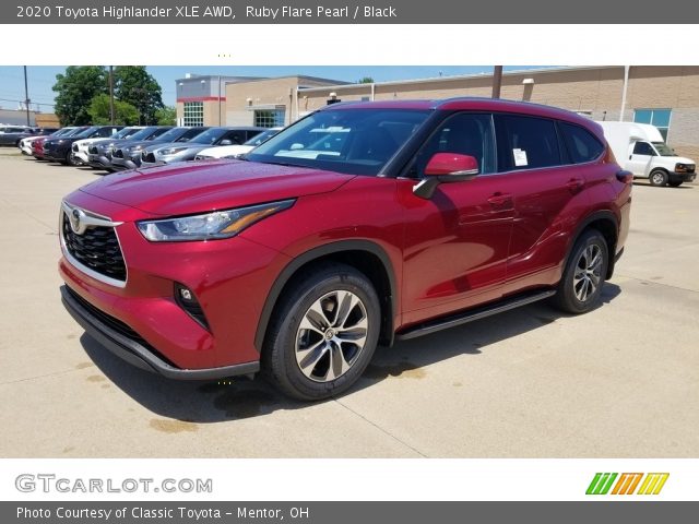 2020 Toyota Highlander XLE AWD in Ruby Flare Pearl
