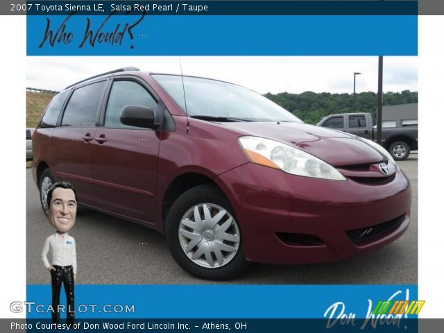 2007 Toyota Sienna LE in Salsa Red Pearl