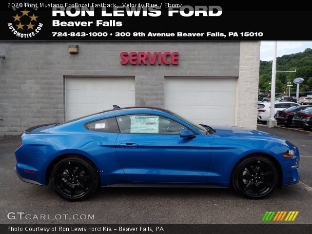 2020 Ford Mustang EcoBoost Fastback in Velocity Blue