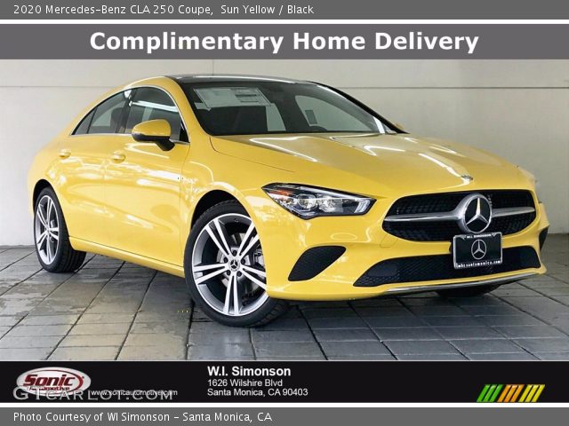 2020 Mercedes-Benz CLA 250 Coupe in Sun Yellow