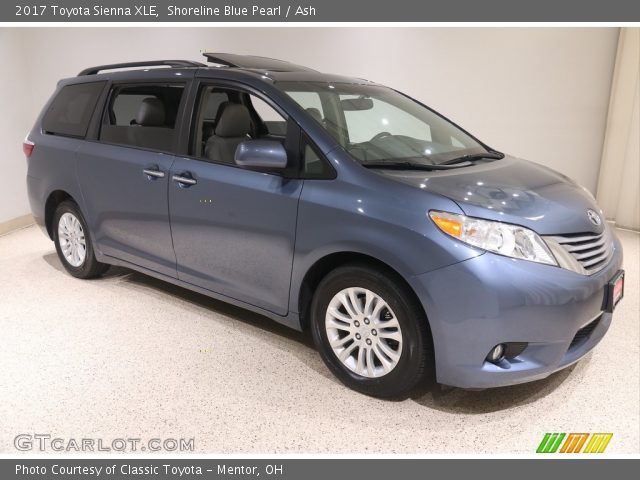 2017 Toyota Sienna XLE in Shoreline Blue Pearl