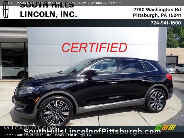 2018 Lincoln MKX Black Label AWD in Black Velvet