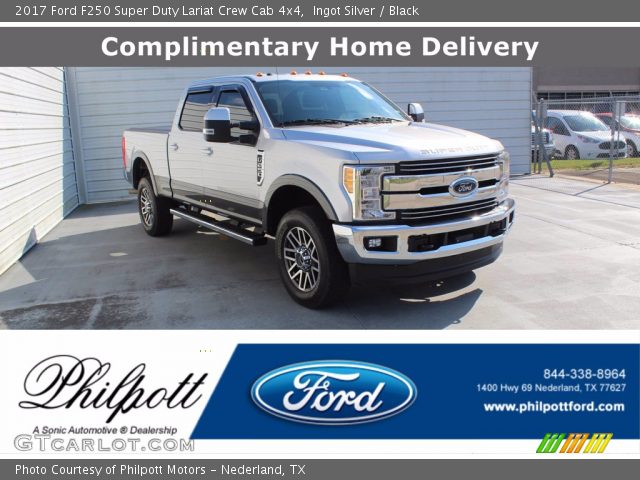 2017 Ford F250 Super Duty Lariat Crew Cab 4x4 in Ingot Silver