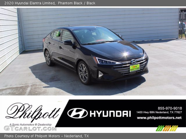 2020 Hyundai Elantra Limited in Phantom Black