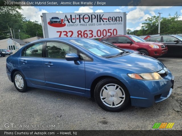 2010 Honda Civic Hybrid Sedan in Atomic Blue Metallic
