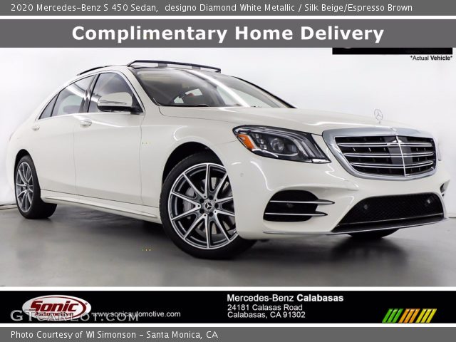 2020 Mercedes-Benz S 450 Sedan in designo Diamond White Metallic