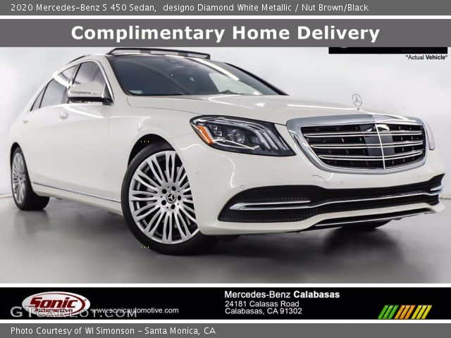 2020 Mercedes-Benz S 450 Sedan in designo Diamond White Metallic