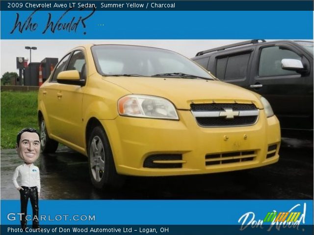 2009 Chevrolet Aveo LT Sedan in Summer Yellow