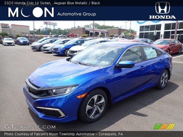 2020 Honda Civic LX Sedan in Aegean Blue Metallic