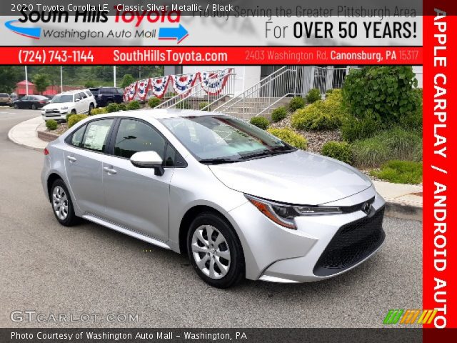 2020 Toyota Corolla LE in Classic Silver Metallic