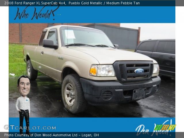 2008 Ford Ranger XL SuperCab 4x4 in Pueblo Gold Metallic