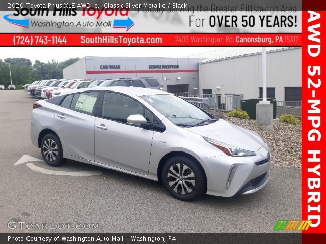 2020 Toyota Prius XLE AWD-e in Classic Silver Metallic