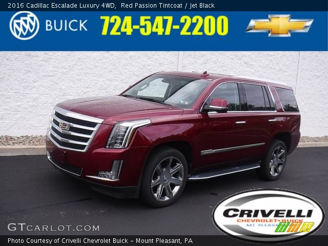 2016 Cadillac Escalade Luxury 4WD in Red Passion Tintcoat