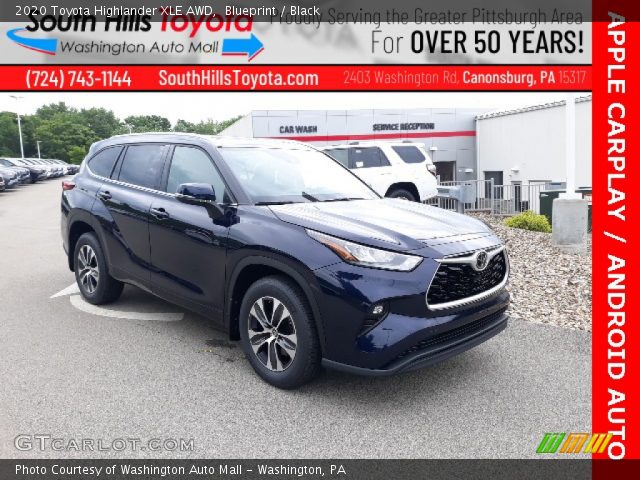 2020 Toyota Highlander XLE AWD in Blueprint