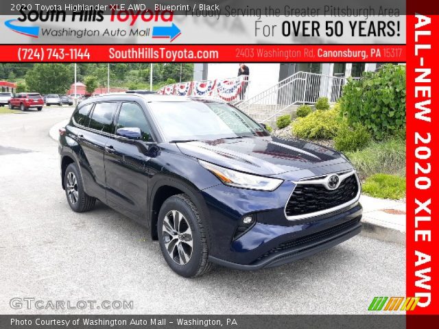 2020 Toyota Highlander XLE AWD in Blueprint