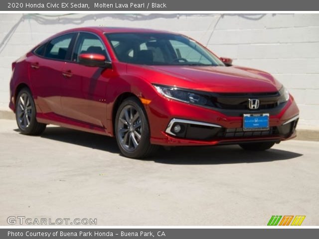 2020 Honda Civic EX Sedan in Molten Lava Pearl