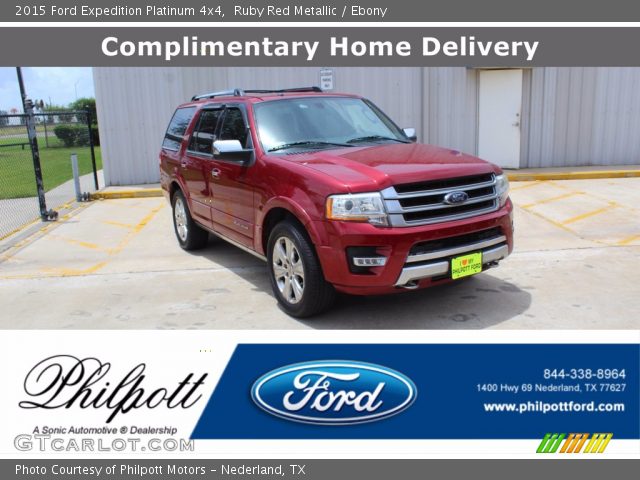 2015 Ford Expedition Platinum 4x4 in Ruby Red Metallic