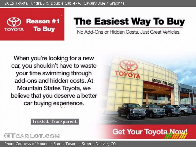 2019 Toyota Tundra SR5 Double Cab 4x4 in Cavalry Blue