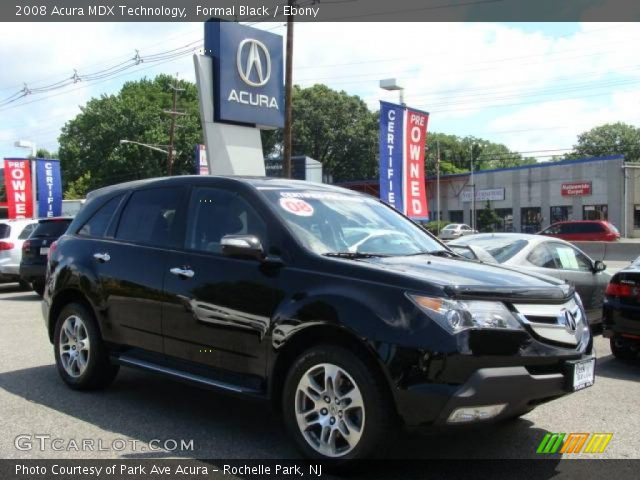 2008 Acura MDX Technology in Formal Black