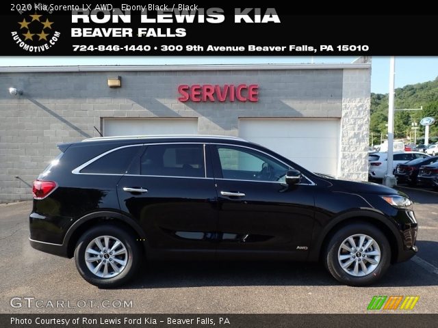 2020 Kia Sorento LX AWD in Ebony Black