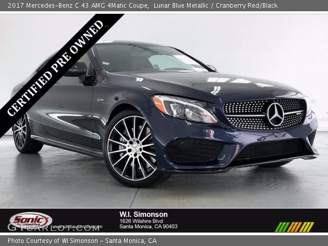2017 Mercedes-Benz C 43 AMG 4Matic Coupe in Lunar Blue Metallic