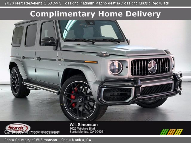 2020 Mercedes-Benz G 63 AMG in designo Platinum Magno (Matte)