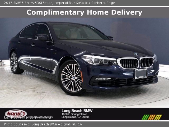 2017 BMW 5 Series 530i Sedan in Imperial Blue Metallic